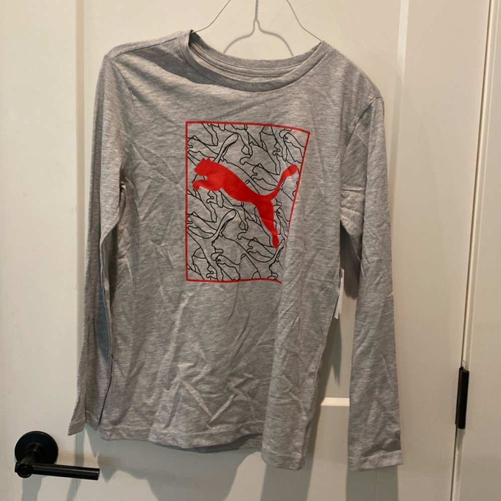 PUMA Power Pack Jersey Long Sleeve Graphic Tee.